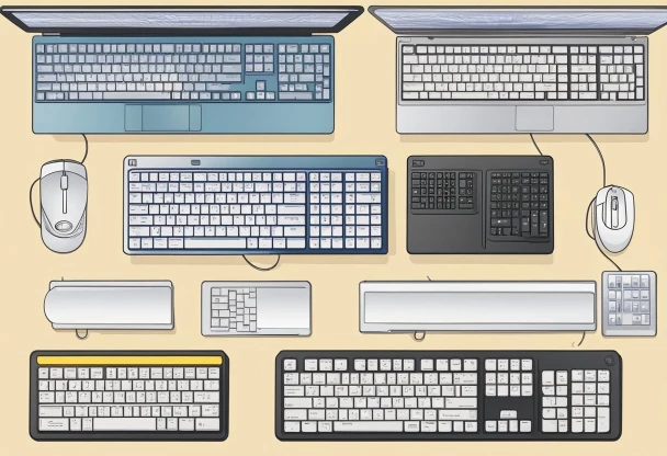 A computer screen displaying the steps to set up Chinese keyboard input methods, with a keyboard and a pinyin input method visible on the screen